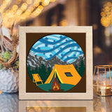 Camping 4 – Paper Cut Light Box File - Cricut File - 8x8 inches - LightBoxGoodMan - LightboxGoodman