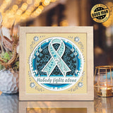 Cancer Awareness – Paper Cut Light Box File - Cricut File - 20x20cm - LightBoxGoodMan - LightboxGoodman