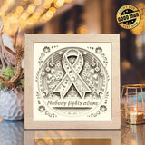 Cancer Awareness – Paper Cut Light Box File - Cricut File - 20x20cm - LightBoxGoodMan - LightboxGoodman