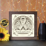 Cancer Awareness - Paper Cutting Light Box - LightBoxGoodman - LightboxGoodman