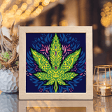 Cannabis 2 – Paper Cut Light Box File - Cricut File - 20x20cm - LightBoxGoodMan - LightboxGoodman