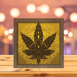 Cannabis 2 - Paper Cutting Light Box - LightBoxGoodman - LightboxGoodman