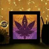 Cannabis 2 - Paper Cutting Light Box - LightBoxGoodman - LightboxGoodman