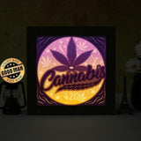 Cannabis– Paper Cut Light Box File - Cricut File - 20x20cm - LightBoxGoodMan - LightboxGoodman