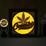 Cannabis– Paper Cut Light Box File - Cricut File - 20x20cm - LightBoxGoodMan - LightboxGoodman