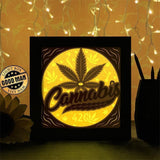 Cannabis - Paper Cutting Light Box - LightBoxGoodman - LightboxGoodman