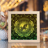 Capricorn - 12 Zodiac – Paper Cut Light Box File - Cricut File - 20x20cm - LightBoxGoodMan