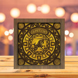 Capricorn - 12 Zodiac - Paper Cutting Light Box - LightBoxGoodman