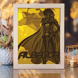 Captain Harlock - Paper Cut Light Box File - Cricut File - 8x10 inches - LightBoxGoodMan - LightboxGoodman