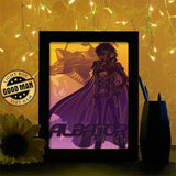 Captain Harlock - Paper Cutting Light Box - LightBoxGoodman - LightboxGoodman