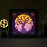 Cardinal Memorial Tree – Paper Cut Light Box File - Cricut File - 8x8 inches - LightBoxGoodMan - LightboxGoodman