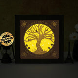 Cardinal Memorial Tree – Paper Cut Light Box File - Cricut File - 8x8 inches - LightBoxGoodMan - LightboxGoodman