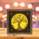 Cardinal Memorial Tree - Paper Cutting Light Box - LightBoxGoodman