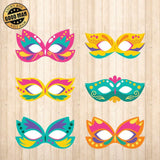 Carnival Masks - Cricut File - Svg, Png, Dxf, Eps - LightBoxGoodMan - LightboxGoodman