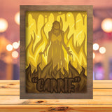 Carrie - Paper Cutting Light Box - LightBoxGoodman - LightboxGoodman