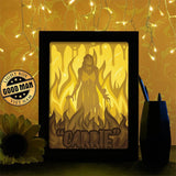 Carrie - Paper Cutting Light Box - LightBoxGoodman - LightboxGoodman