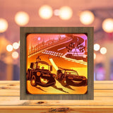 Cars 1 Square - Paper Cutting Light Box - LightBoxGoodman