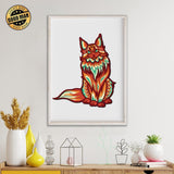 Cat 2 - Paper 3D Layered File - Cricut File - 19x22cm - LightBoxGoodMan - LightboxGoodman