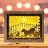 Cat And Dog 1 - Paper Cutting Light Box - LightBoxGoodman - LightboxGoodman