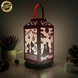 Cat Couple - Paper Cut Lantern File - Cricut File - 10x20cm - LightBoxGoodMan - LightboxGoodman