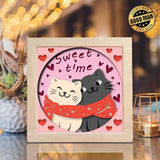 Cat Love – Paper Cut Light Box File - Cricut File - 8x8 Inches - LightBoxGoodMan - LightboxGoodman