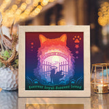 Cat Memorial – Paper Cut Light Box File - Cricut File - 8x8 inches - LightBoxGoodMan