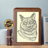 Cat Portraits – Paper Cut Light Box File - Cricut File - 8x10 inches - LightBoxGoodMan - LightboxGoodman