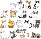 Cats - Cricut File - Svg, Png, Dxf, Eps - LightBoxGoodMan