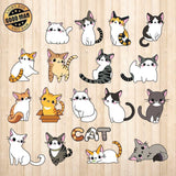 Cats - Cricut File - Svg, Png, Dxf, Eps - LightBoxGoodMan - LightboxGoodman