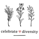 Celebrate Diversity Flowers - Cricut File - Svg, Png, Dxf, Eps - LightBoxGoodMan