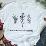 Celebrate Diversity Flowers - Cricut File - Svg, Png, Dxf, Eps - LightBoxGoodMan - LightboxGoodman