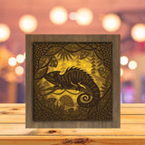 Chameleon - Paper Cutting Light Box - LightBoxGoodman - LightboxGoodman