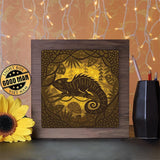 Chameleon - Paper Cutting Light Box - LightBoxGoodman - LightboxGoodman