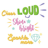 Cheer Loud - Cricut File - Svg, Png, Dxf, Eps - LightBoxGoodMan