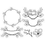 Cherry Blossom - Cricut File - Svg, Png, Dxf, Eps - LightBoxGoodMan