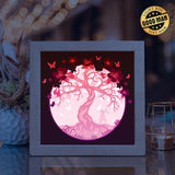 Cherry Blossom – Paper Cut Light Box File - Cricut File - 8x8 inches - LightBoxGoodMan - LightboxGoodman