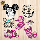 Cheshire Cat - Cricut File - Svg, Png, Dxf, Eps - LightBoxGoodMan - LightboxGoodman