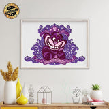 Cheshire Cat - Paper 3D Layered File - Cricut File - 20x29cm - LightBoxGoodMan - LightboxGoodman