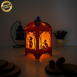 Christmas 1 - Paper Cut Lantern File - Cricut File - 10,5x20,6cm - LightBoxGoodMan - LightboxGoodman