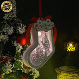 Christmas 2 - 3D Sock Lantern File - Cricut File - LightBoxGoodMan - LightboxGoodman