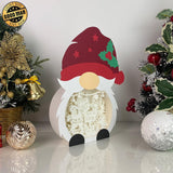 Christmas 2 - Paper Cut Gnome Light Box File - Cricut File - 10x7 inches - LightBoxGoodMan - LightboxGoodman