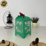 Christmas 2 - Paper Cut Lantern File - Cricut File - 10,5x20,6cm - LightBoxGoodMan - LightboxGoodman