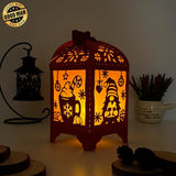 Christmas 3 - Paper Cut Lantern File - Cricut File - 10,5x20,6cm - LightBoxGoodMan - LightboxGoodman