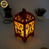 Christmas 3 - Paper Cut Lantern File - Cricut File - 10,5x20,6cm - LightBoxGoodMan - LightboxGoodman