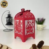 Christmas 3 - Paper Cut Lantern File - Cricut File - 10,5x20,6cm - LightBoxGoodMan - LightboxGoodman