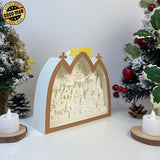 Christmas 3 - Paper Cut Nativity House Light Box File - Cricut File - 7x8 Inches - LightBoxGoodMan - LightboxGoodman