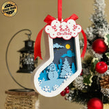 Christmas 4 - 3D Sock Lantern File - Cricut File - LightBoxGoodMan - LightboxGoodman