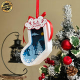 Christmas 4 - 3D Sock Lantern File - Cricut File - LightBoxGoodMan - LightboxGoodman