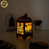 Christmas 4 - Paper Cut Lantern File - Cricut File - 10,5x20,6cm - LightBoxGoodMan - LightboxGoodman