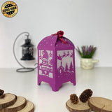 Christmas 4 - Paper Cut Lantern File - Cricut File - 10,5x20,6cm - LightBoxGoodMan - LightboxGoodman